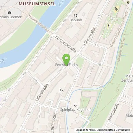 Standortübersicht der Tankstelle SWM Versorgungs GmbH in 81669 München