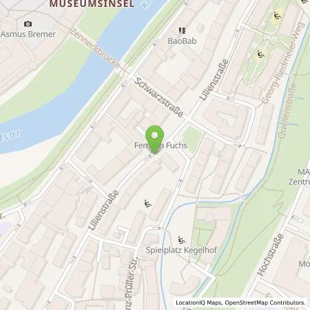 Standortübersicht der Tankstelle SWM Versorgungs GmbH in 81669 München