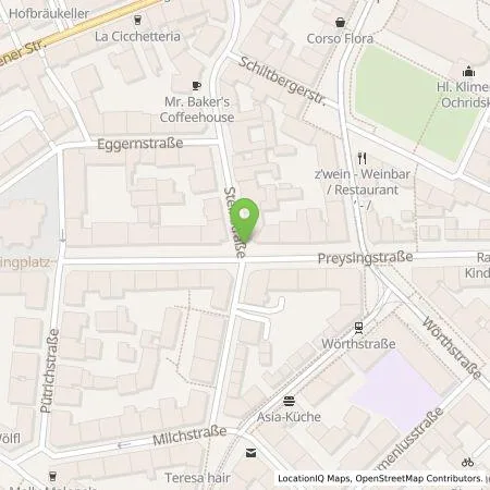 Standortübersicht der Tankstelle SWM Versorgungs GmbH in 81667 München