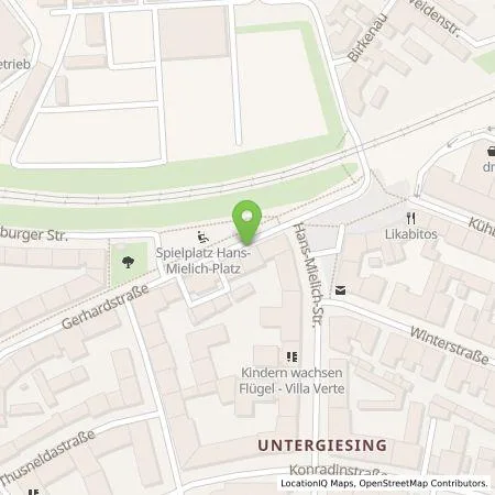 Standortübersicht der Tankstelle SWM Versorgungs GmbH in 81543 München