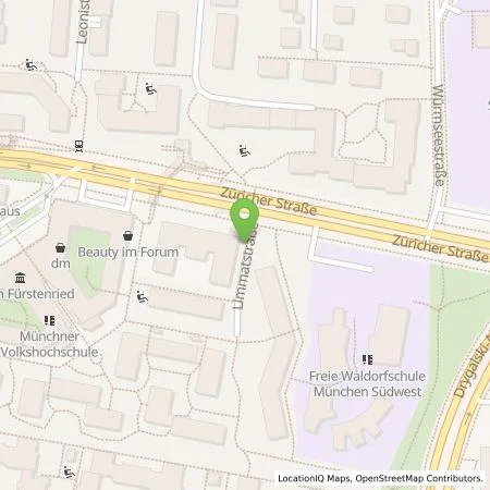 Standortübersicht der Tankstelle SWM Versorgungs GmbH in 81476 München