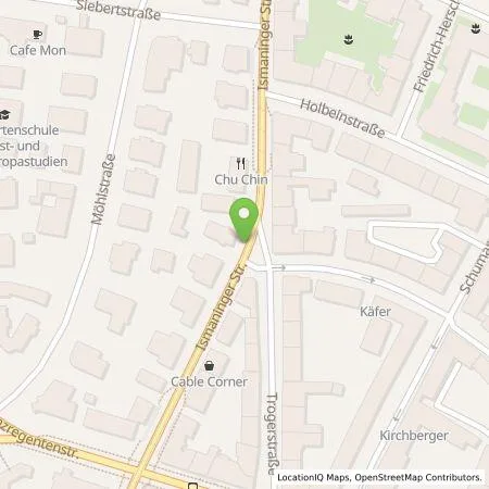 Standortübersicht der Tankstelle SWM Versorgungs GmbH in 81675 München