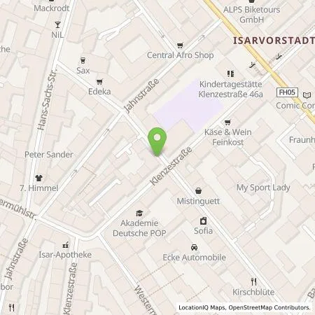 Standortübersicht der Tankstelle SWM Versorgungs GmbH in 80469 München