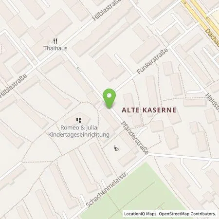 Standortübersicht der Tankstelle SWM Versorgungs GmbH in 80636 München