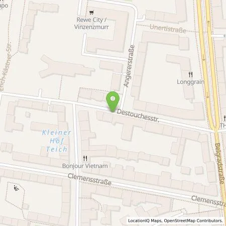 Standortübersicht der Tankstelle SWM Versorgungs GmbH in 80796 München