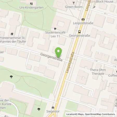 Standortübersicht der Tankstelle SWM Versorgungs GmbH in 80802 München