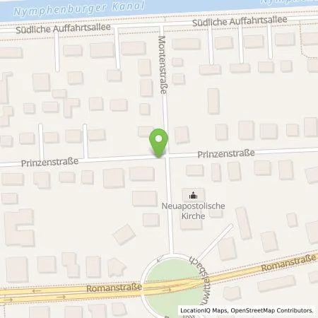 Standortübersicht der Tankstelle SWM Versorgungs GmbH in 80639 München