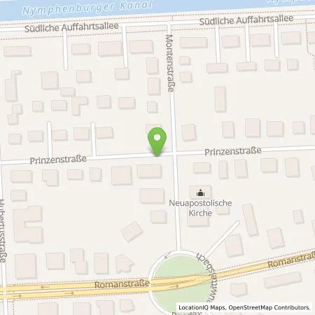 Standortübersicht der Tankstelle SWM Versorgungs GmbH in 80639 München