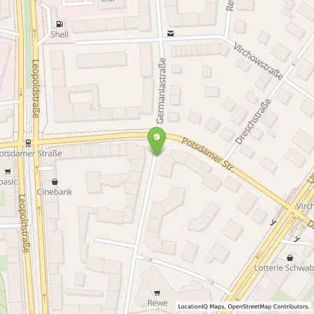 Standortübersicht der Tankstelle SWM Versorgungs GmbH in 80802 München