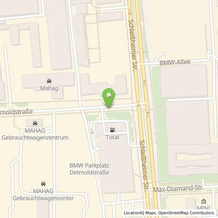 Standortübersicht der Tankstelle SWM Versorgungs GmbH in 81477 München