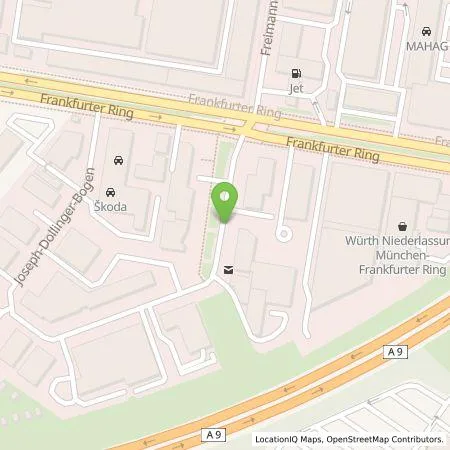 Standortübersicht der Tankstelle SWM Versorgungs GmbH in 80807 München