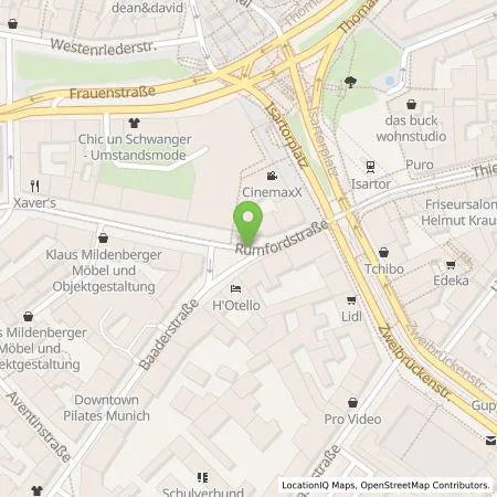 Standortübersicht der Tankstelle SWM Versorgungs GmbH in 80333 München