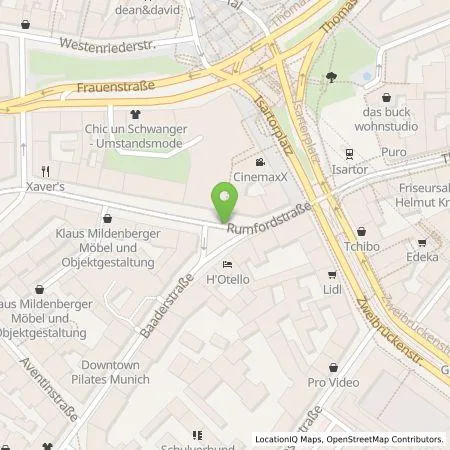 Standortübersicht der Tankstelle SWM Versorgungs GmbH in 80469 München