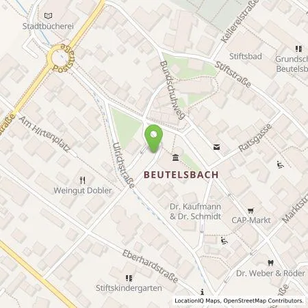 Standortübersicht der Tankstelle Stadtwerke Weinstadt in 71384 Weinstadt