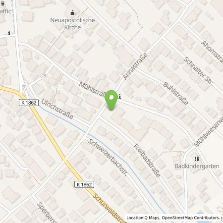 Standortübersicht der Tankstelle Stadtwerke Weinstadt in 71384 Weinstadt