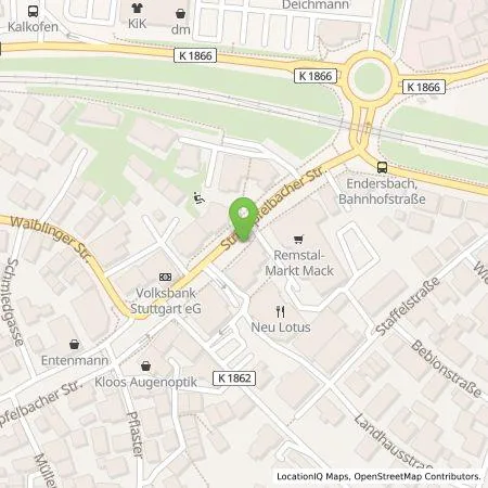 Standortübersicht der Tankstelle Stadtwerke Weinstadt in 71384 Weinstadt