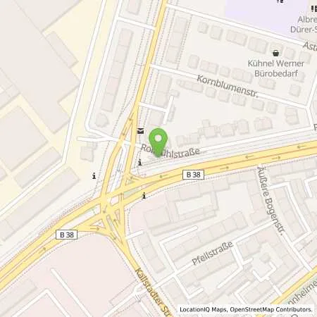 Standortübersicht der Tankstelle MVV Energie AG in 68309 Mannheim