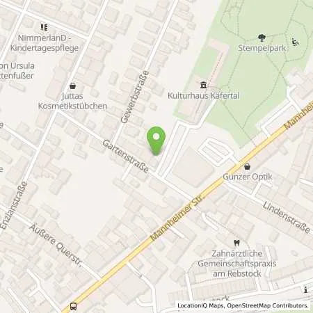 Standortübersicht der Tankstelle MVV Energie AG in 68309 Mannheim