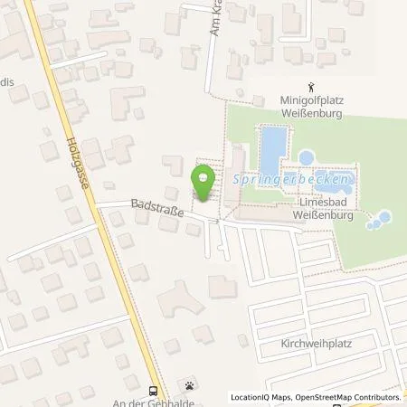 Standortübersicht der Tankstelle Stadtwerke Weißenburg GmbH in 91781 Weißenburg i. Bay.