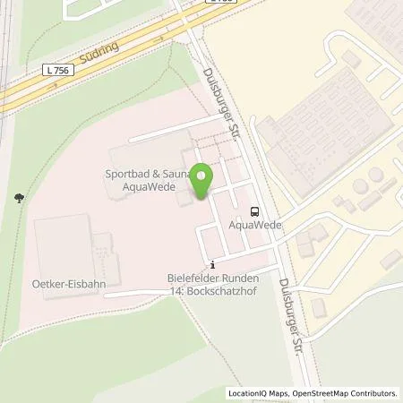 Standortübersicht der Tankstelle Stadtwerke Bielefeld GmbH in 33647 Bielefeld