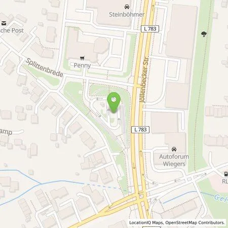 Standortübersicht der Tankstelle Stadtwerke Bielefeld GmbH in 33613 Bielefeld