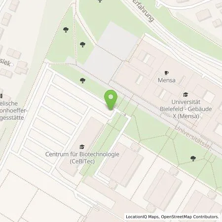 Standortübersicht der Tankstelle Stadtwerke Bielefeld GmbH in 33615 Bielefeld