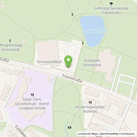 Standortübersicht der Tankstelle Stadtwerke Bielefeld GmbH in 33689 Bielefeld