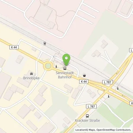 Standortübersicht der Tankstelle Stadtwerke Bielefeld GmbH in 33689 Bielefeld