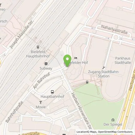 Standortübersicht der Tankstelle Stadtwerke Bielefeld GmbH in 33602 Bielefeld