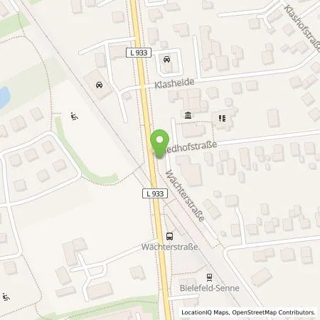 Standortübersicht der Tankstelle Stadtwerke Bielefeld GmbH in 33659 Bielefeld