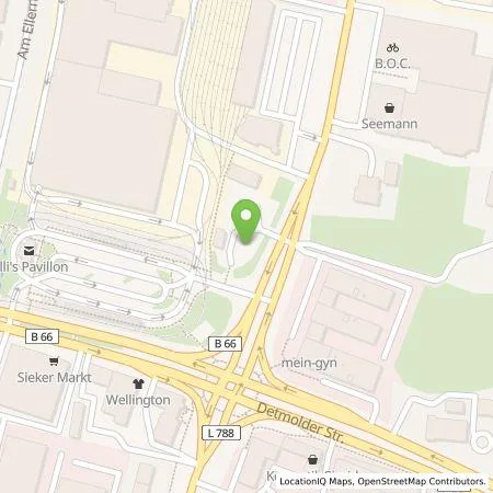 Standortübersicht der Tankstelle Stadtwerke Bielefeld GmbH in 33604 Bielefeld