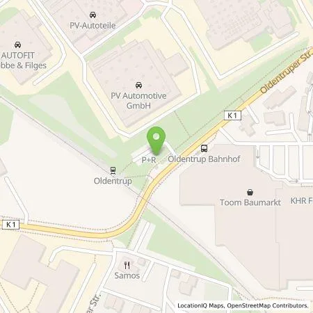 Standortübersicht der Tankstelle Stadtwerke Bielefeld GmbH in 33719 Bielefeld