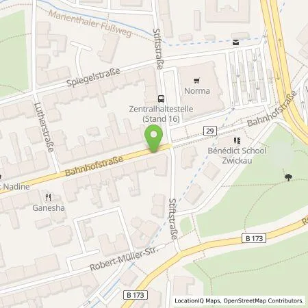 Standortübersicht der Tankstelle Gesellschaft für Intelligente Infrastruktur Zwickau mbH in 08056 Zwickau