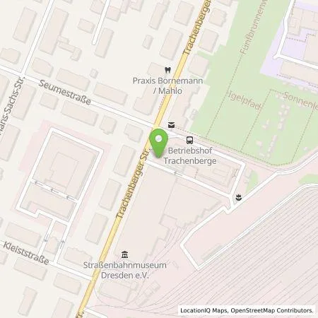 Standortübersicht der Tankstelle SachsenEnergie AG in 01129 Dresden