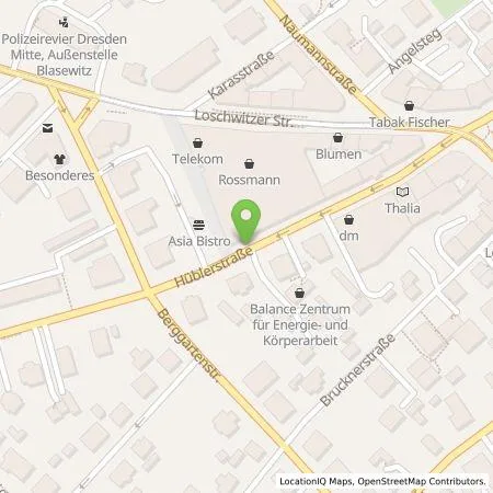 Standortübersicht der Tankstelle SachsenEnergie AG in 01309 Dresden