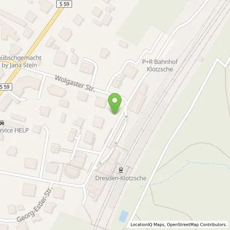 Standortübersicht der Tankstelle SachsenEnergie AG in 01109 Dresden