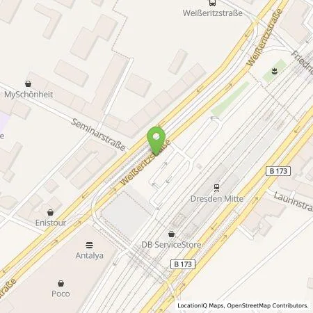 Standortübersicht der Tankstelle SachsenEnergie AG in 01067 Dresden