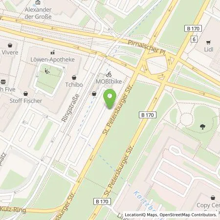 Standortübersicht der Tankstelle SachsenEnergie AG in 01067 Dresden