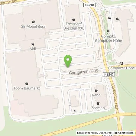 Standortübersicht der Tankstelle SachsenEnergie AG in 01156 Dresden