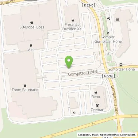 Standortübersicht der Tankstelle SachsenEnergie AG in 01156 Dresden