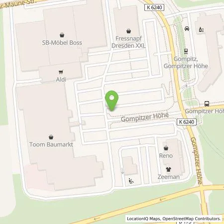 Standortübersicht der Tankstelle SachsenEnergie AG in 01156 Dresden