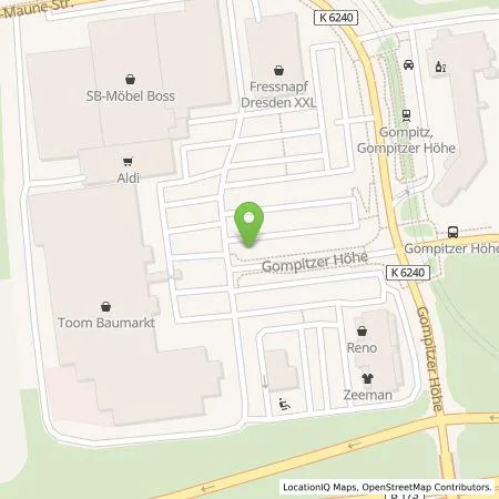 Standortübersicht der Tankstelle SachsenEnergie AG in 01156 Dresden