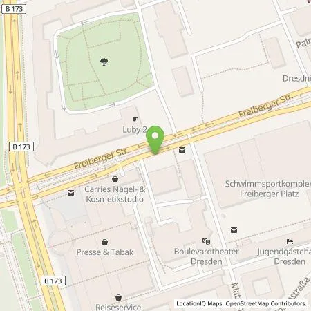 Standortübersicht der Tankstelle SachsenEnergie AG in 01067 Dresden