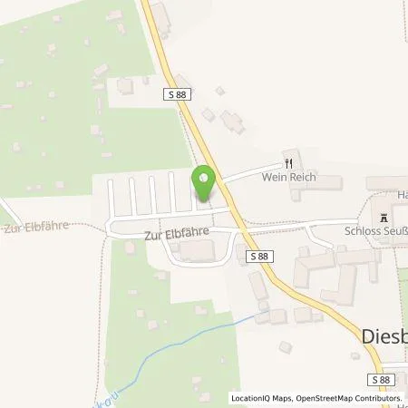 Standortübersicht der Tankstelle SachsenEnergie AG in 01612 Diesbar-Seußlitz