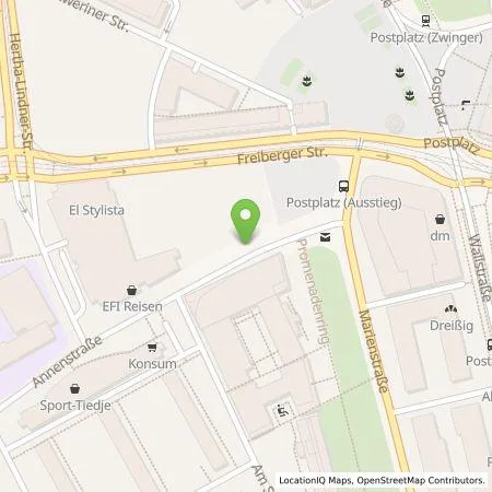 Standortübersicht der Tankstelle SachsenEnergie AG in 01067 Dresden