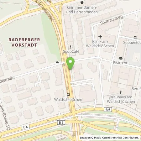 Standortübersicht der Tankstelle SachsenEnergie AG in 01099 Dresden