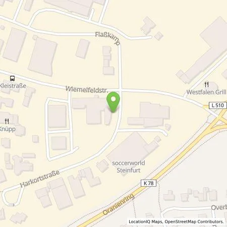 Standortübersicht der Tankstelle Stein GmbH in 48565 Steinfurt