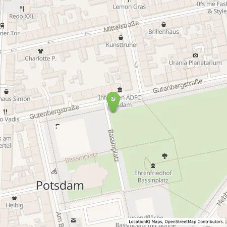 Standortübersicht der Tankstelle Energie und Wasser Potsdam GmbH in 14467 Potsdam