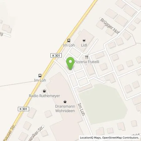 Standortübersicht der Tankstelle Stadtwerke Georgsmarienhütte GmbH in 49124 Georgsmarienhütte