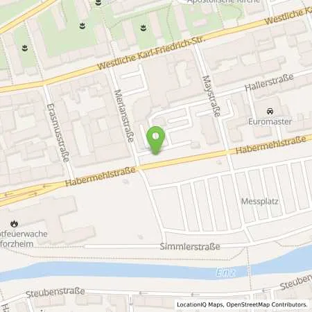 Standortübersicht der Tankstelle Hahn Automobile GmbH + Co. KG in 75172 Pforzheim